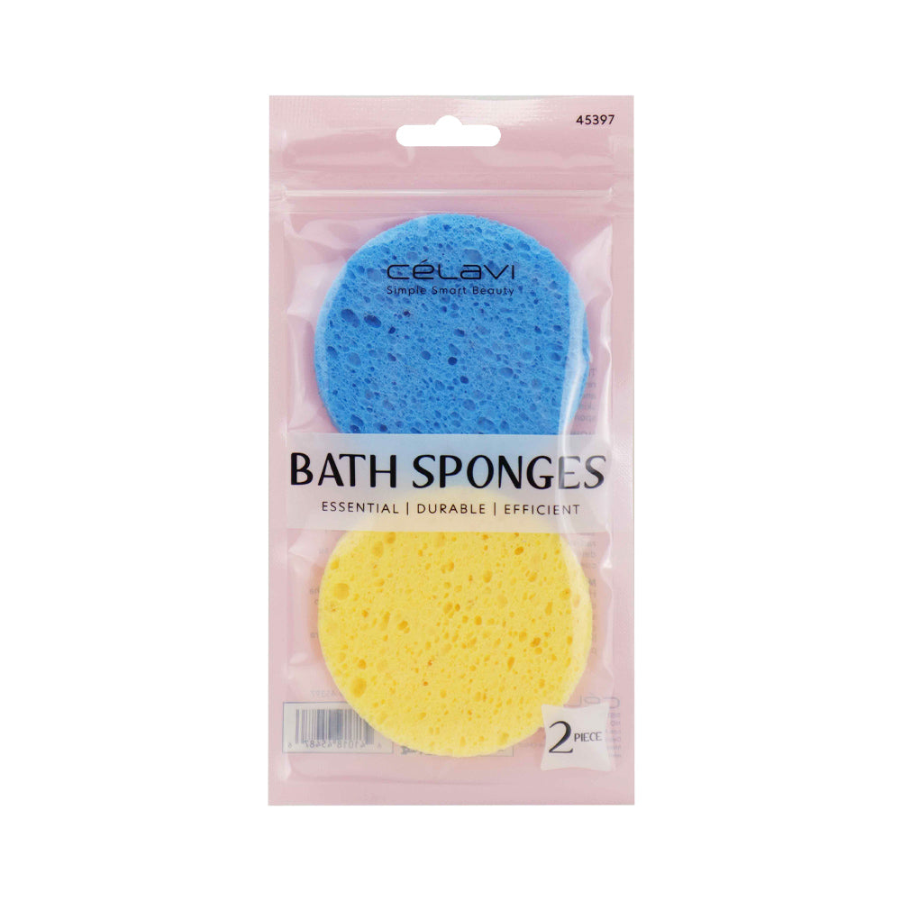 2PC BATH SPONGES ASSRT