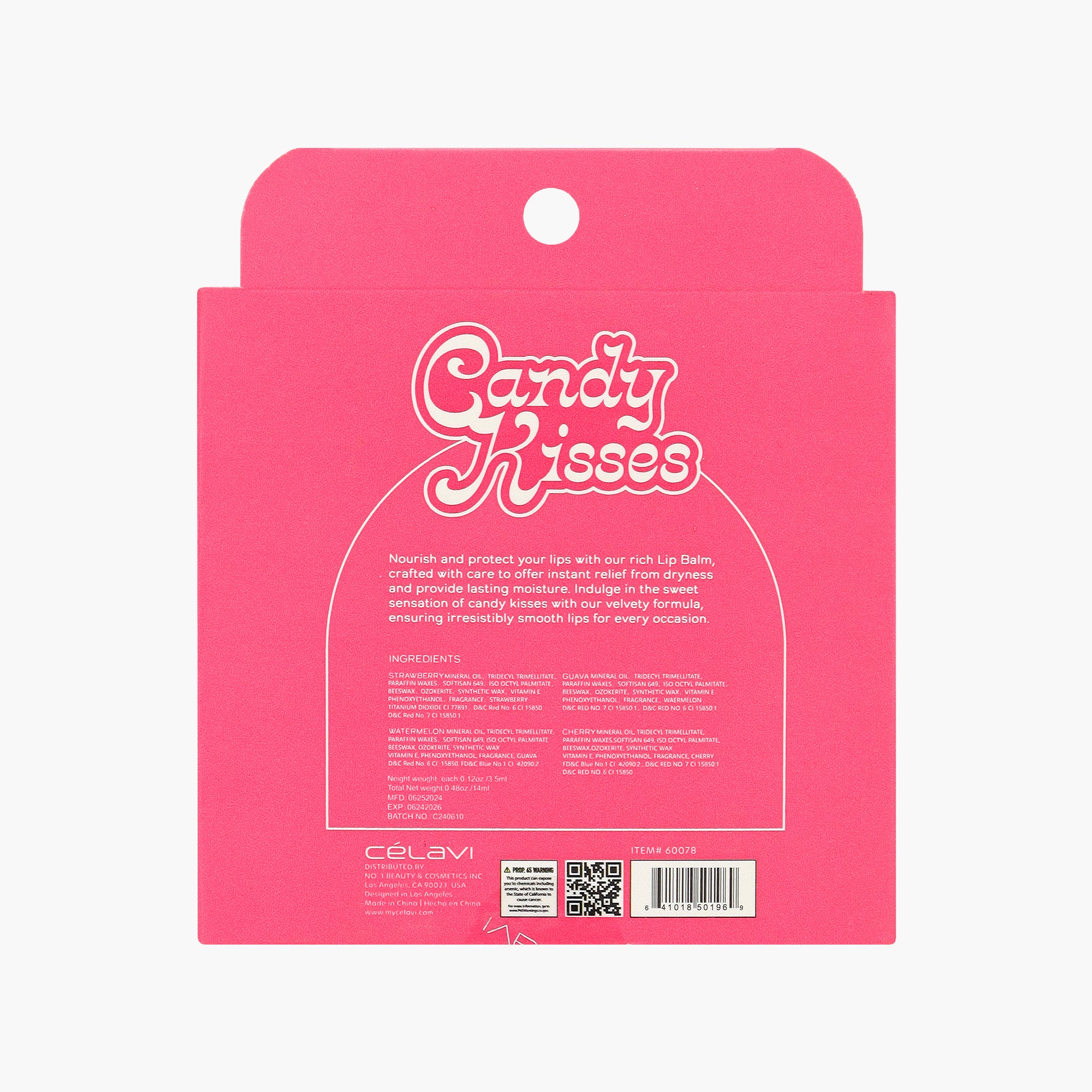 4 BÁLSAMOS LABIAL - CANDY KISSES