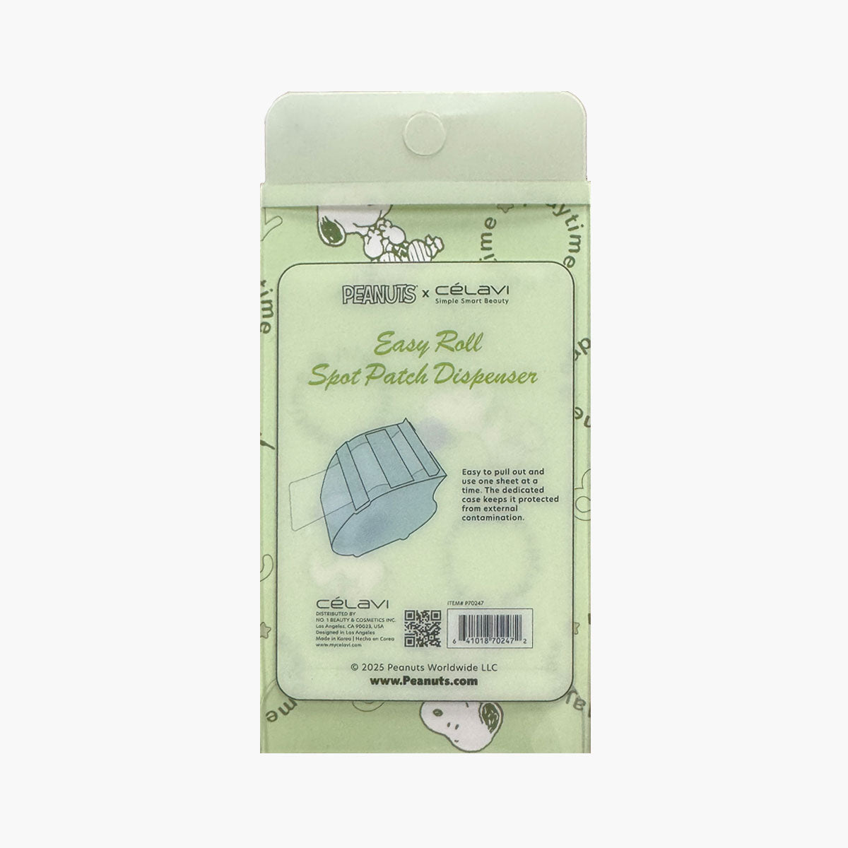 Celavi Peanuts 100 Patches Easy Roll Spot Patch - 12mm