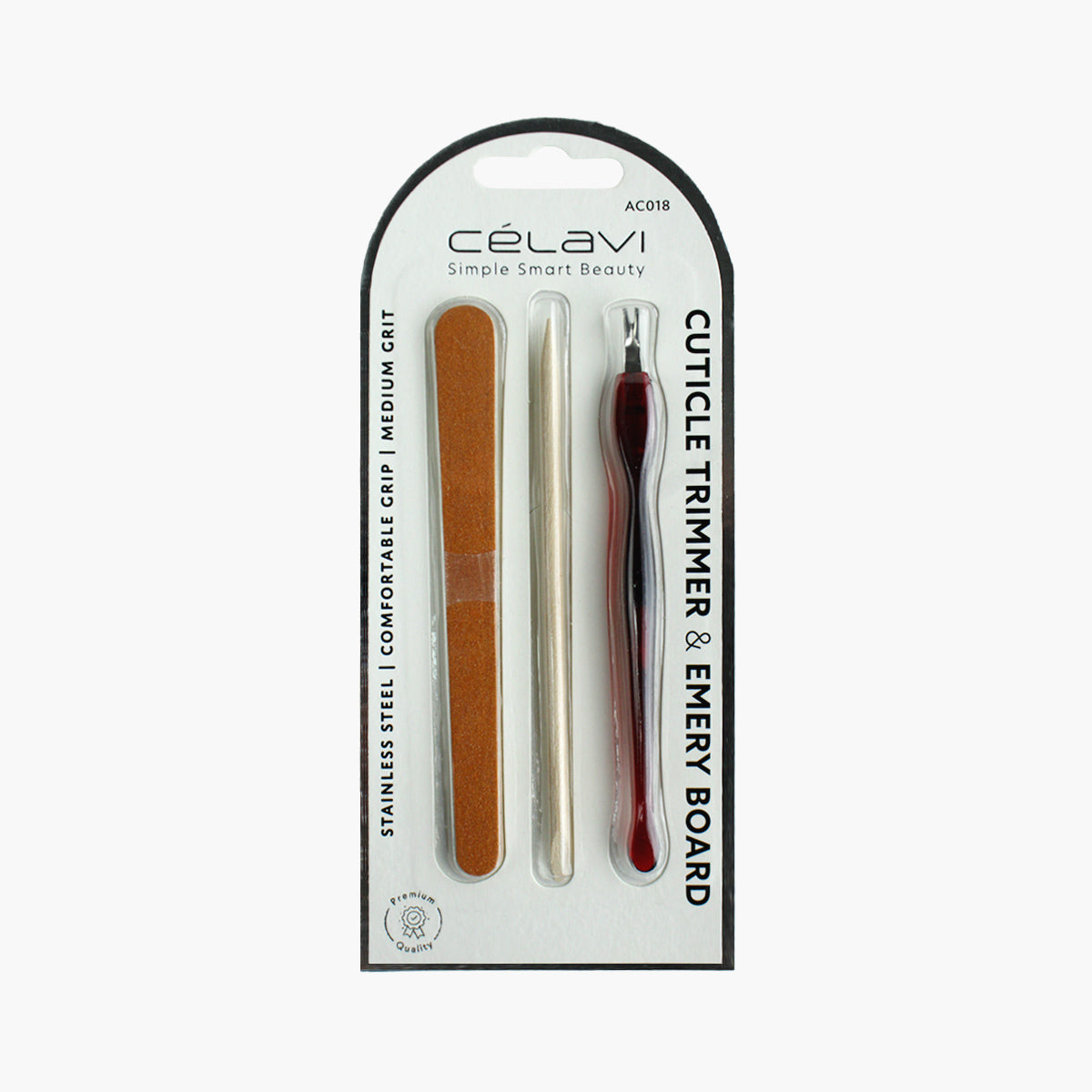 #AC018 - CUTICLE TRIMMER & EMERY BOARD