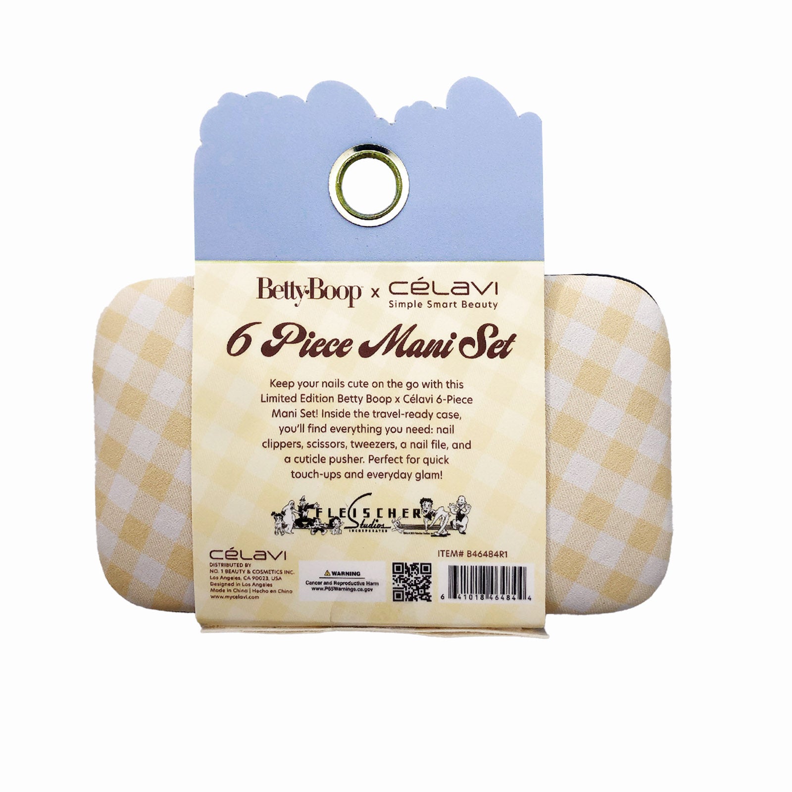 Ross Betty Boop 6 Piece Mani Set in Travel Case Butter