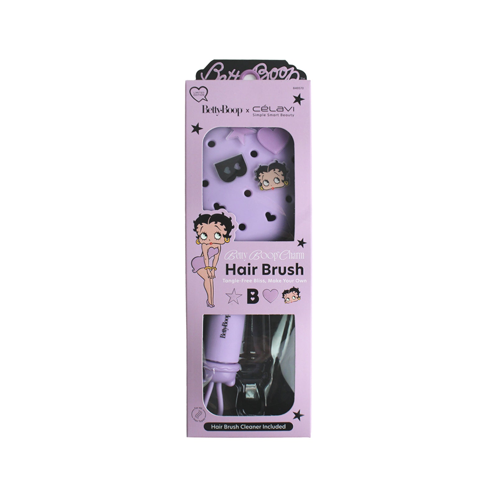 (Limited Edition) Betty Boop Charm Hair Brush