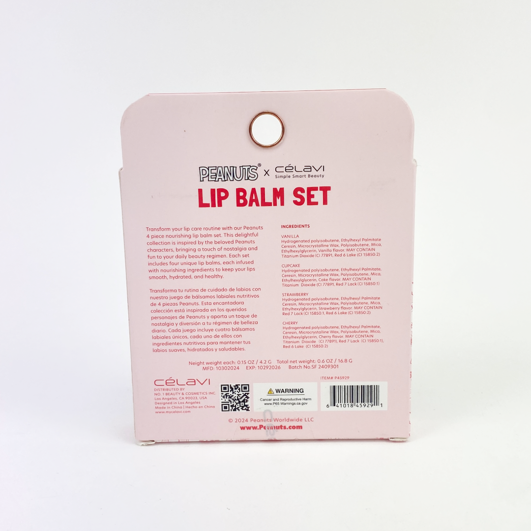 SET DE BÁLSAMOS LABIAL PEANUTS (DÍA DE SAN VALENTÍN)