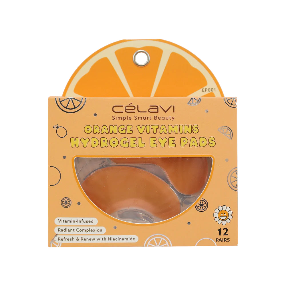 12 PAIRS HYDROGEL EYA PADS - ORANGE