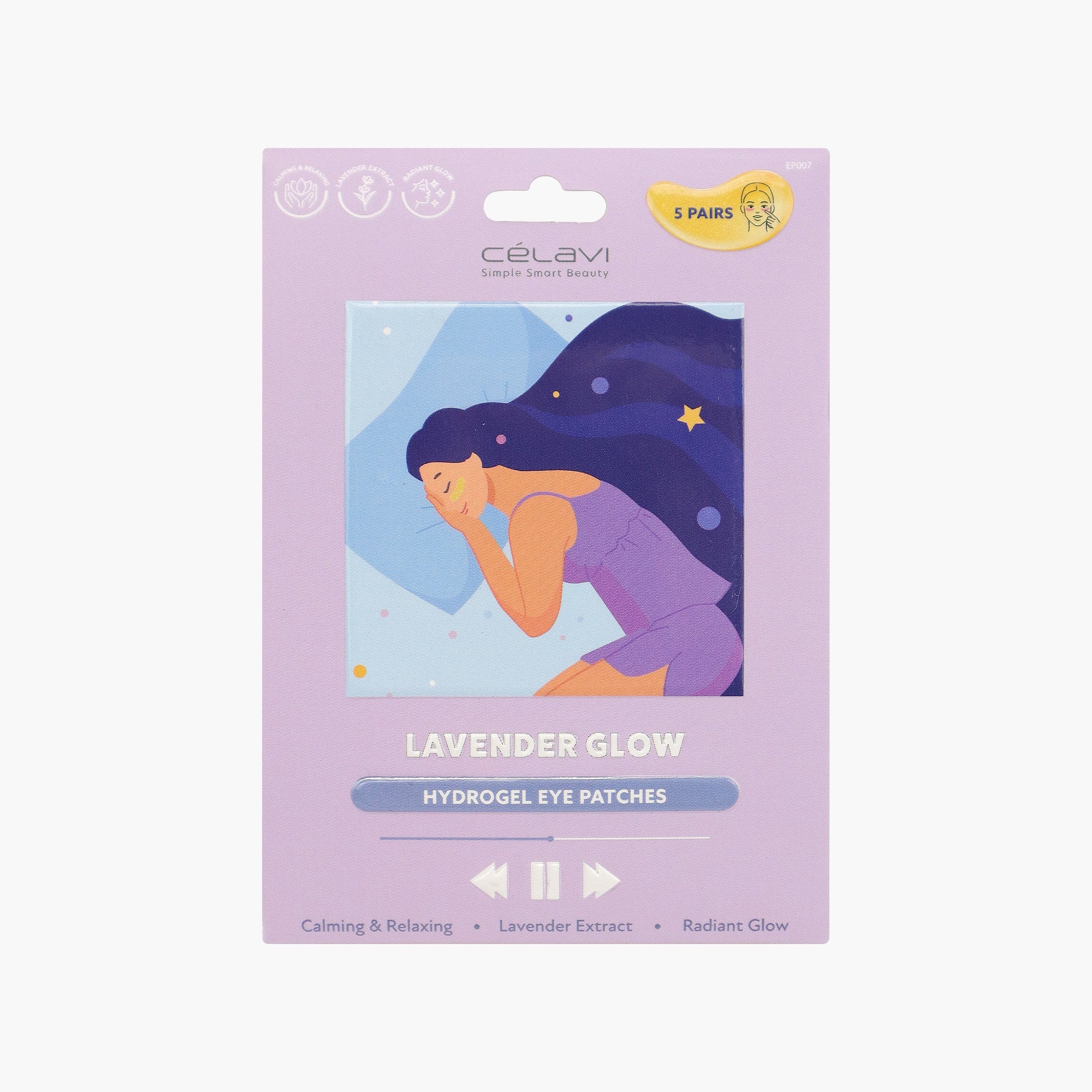 LAVENDER GLOW EYE PATCHES