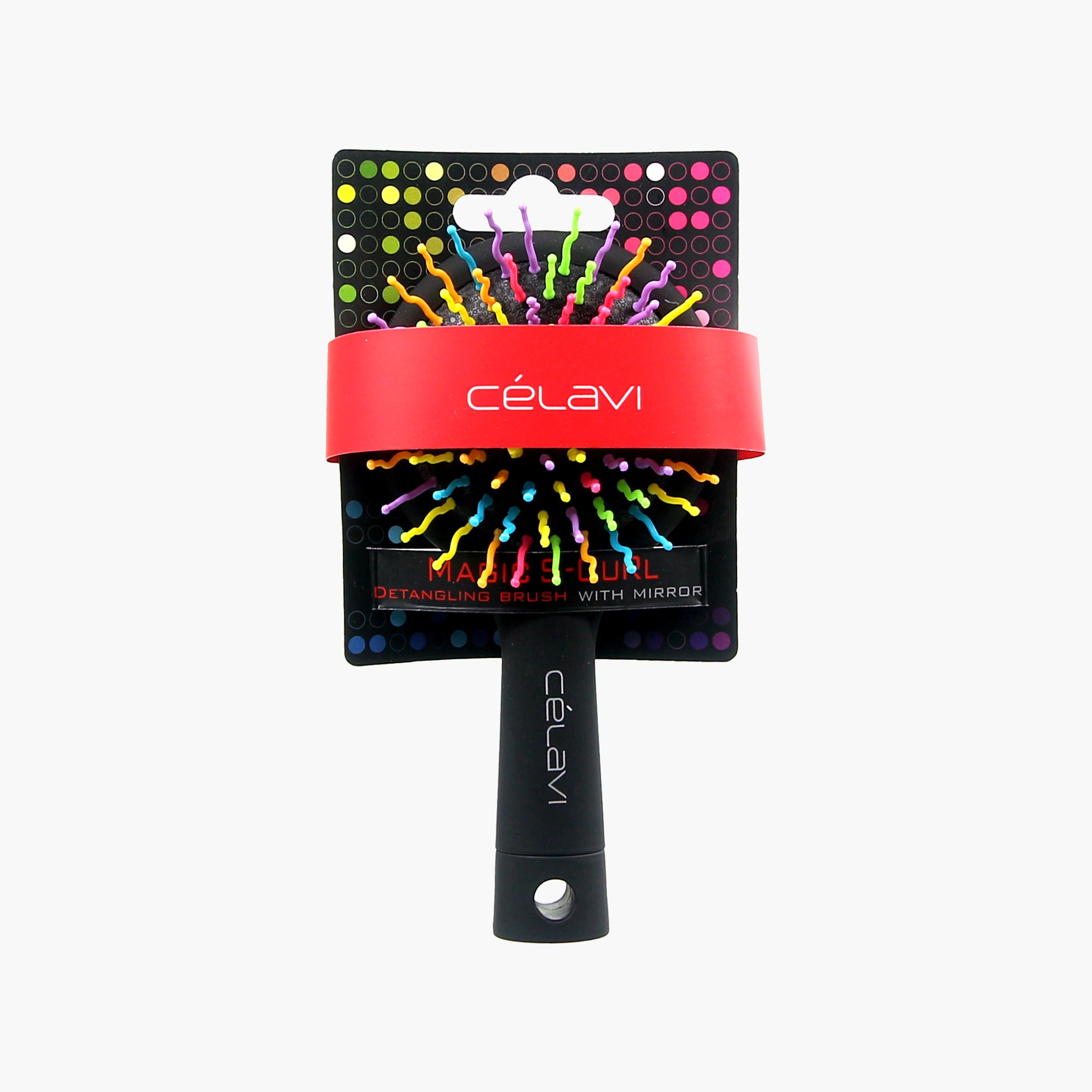 CEPILLO PARA RIZOS CÉLAVI S CON ESPEJO