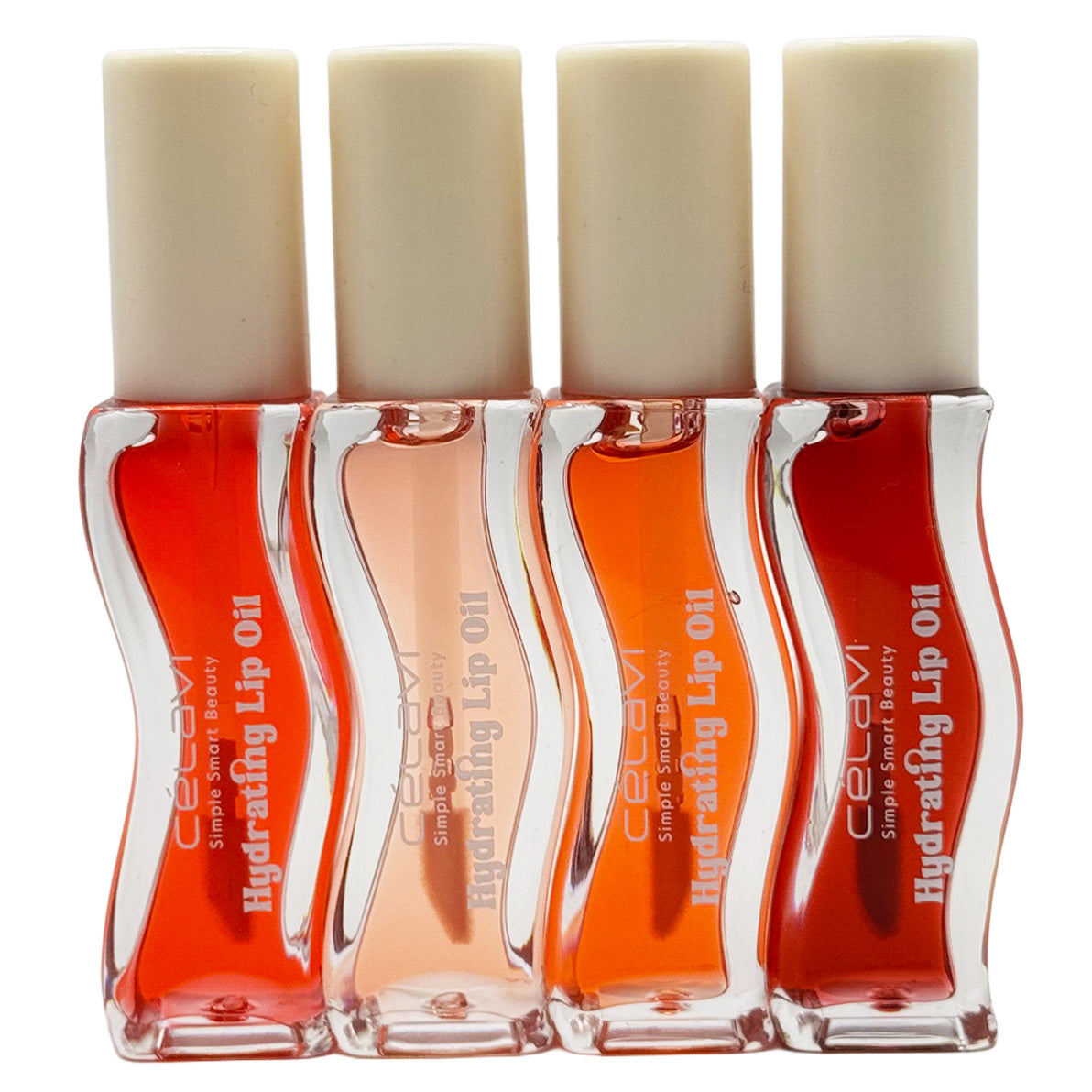 4 PC PEACH TINTED LIP OIL SET