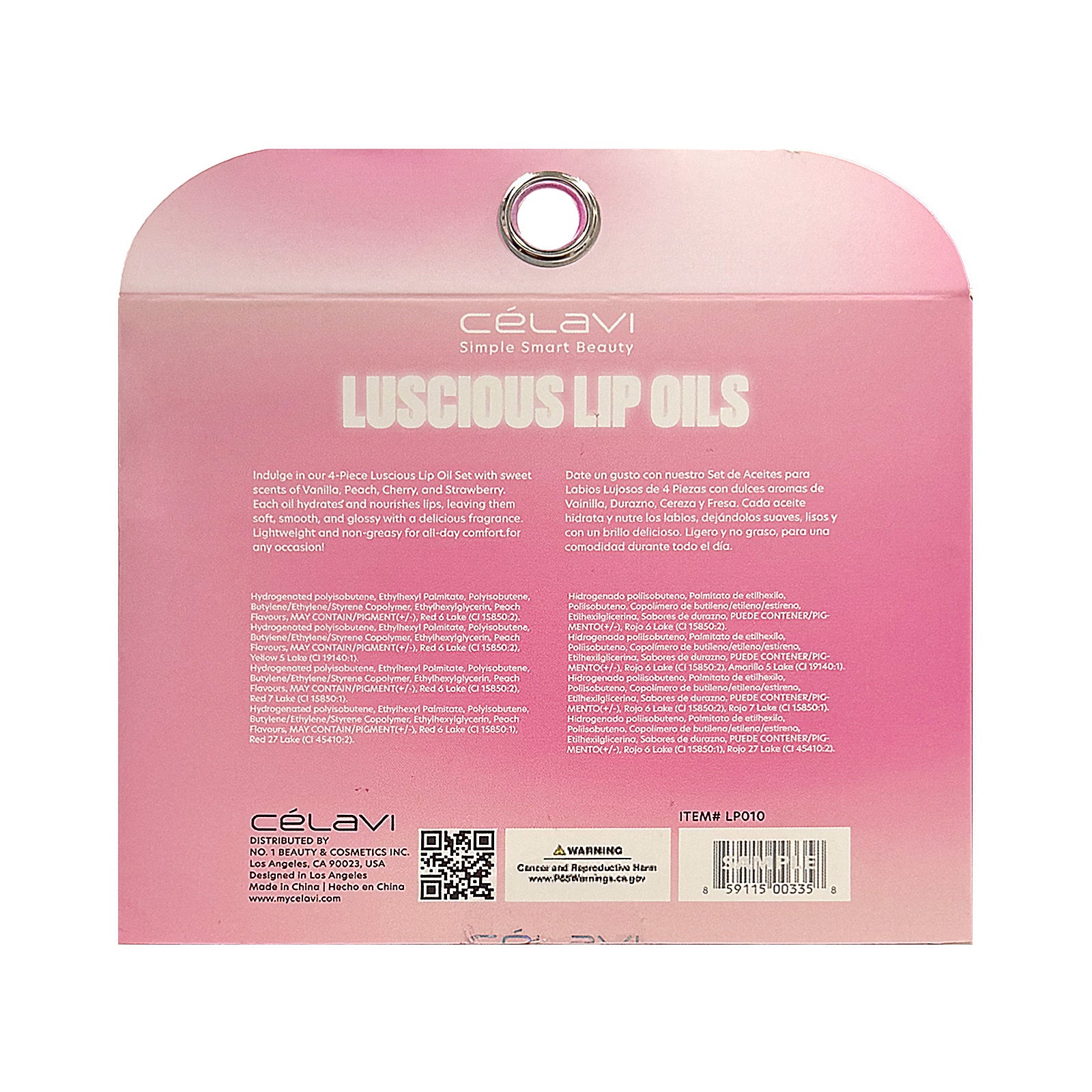 4 PC LUSCIOUS LIP OILS SET