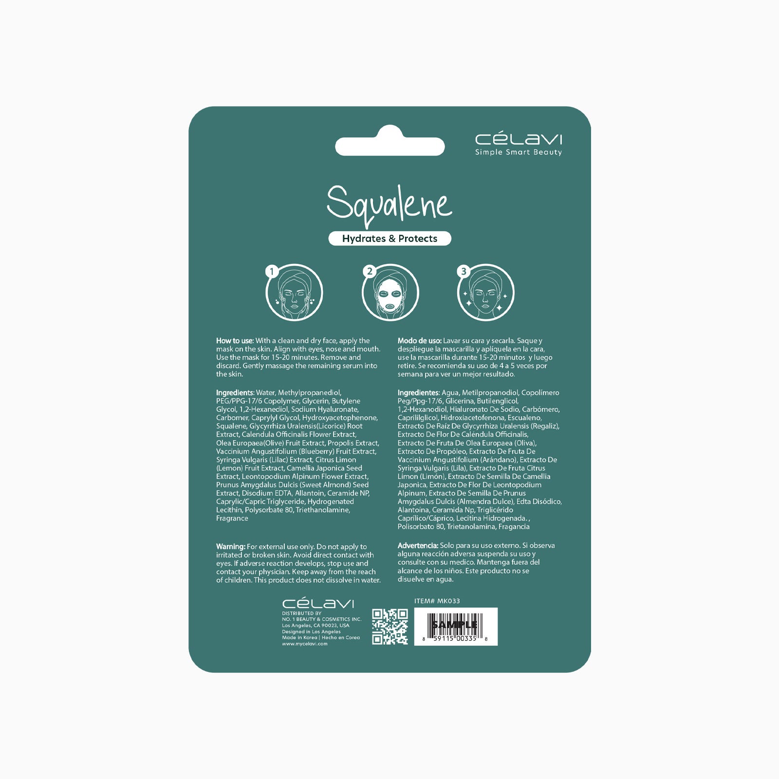 CEV MASK PACK SQUALENE