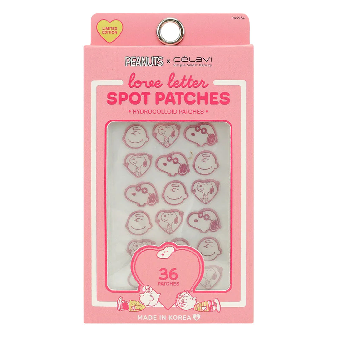 #P45934 - PEANUTS (DÍA DE SAN VALENTÍN) 36 PARCHES DE MANCHAS DE SNOOPY