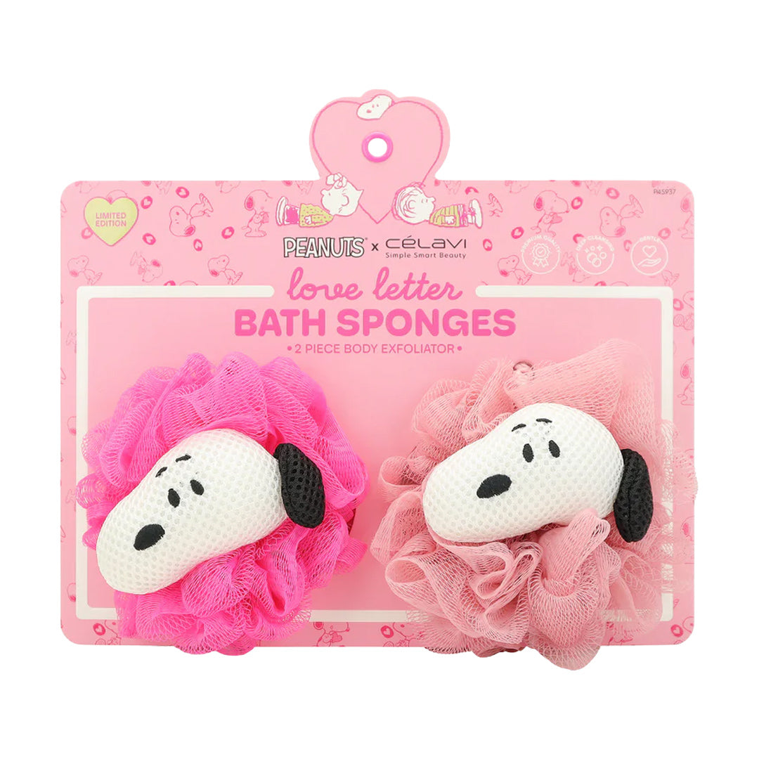 #P45937 - ESPONJAS DE BAÑO DE 2 PIEZAS CON MANÍ (DÍA DE SAN VALENTÍN)