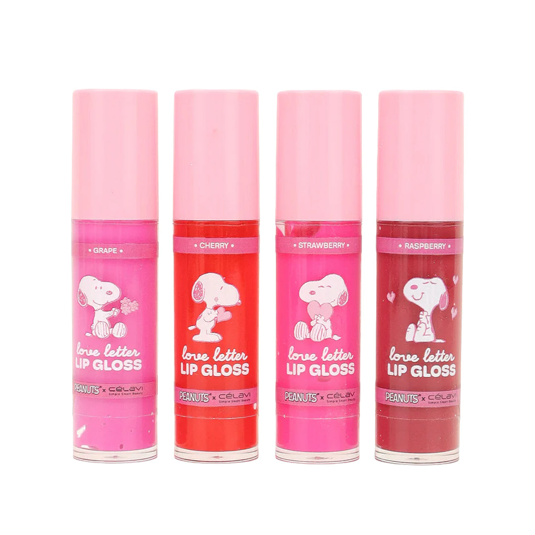 #P45939 - PEANUTS (V-DAY) SET DE 4 BRILLOS DE LABIOS