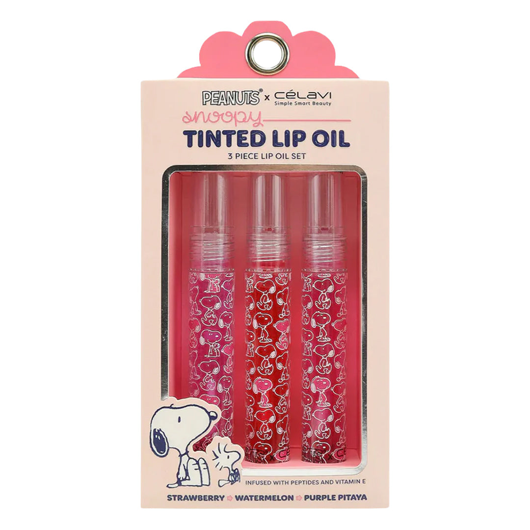 PEANUTS 3PC TINTED LIP OILS
