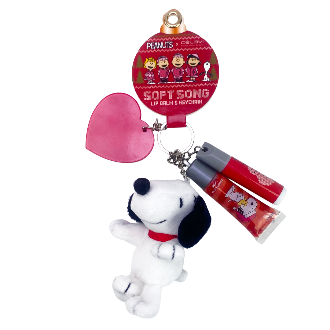 #P46269H - BÁLSAMO LABIAL NAVIDEÑO DE PEANUTS Y LLAVERO