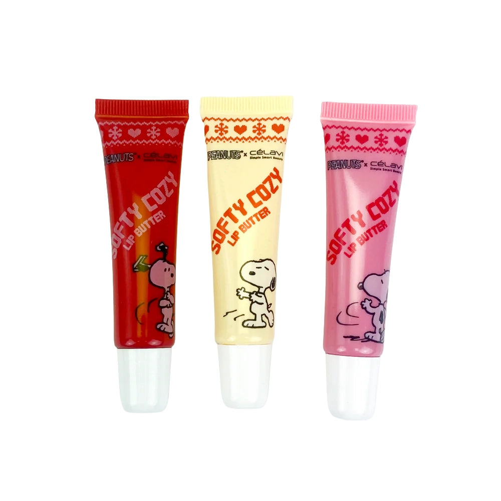 PEANUTS SOFTY COZY LIP BUTTER 3PC