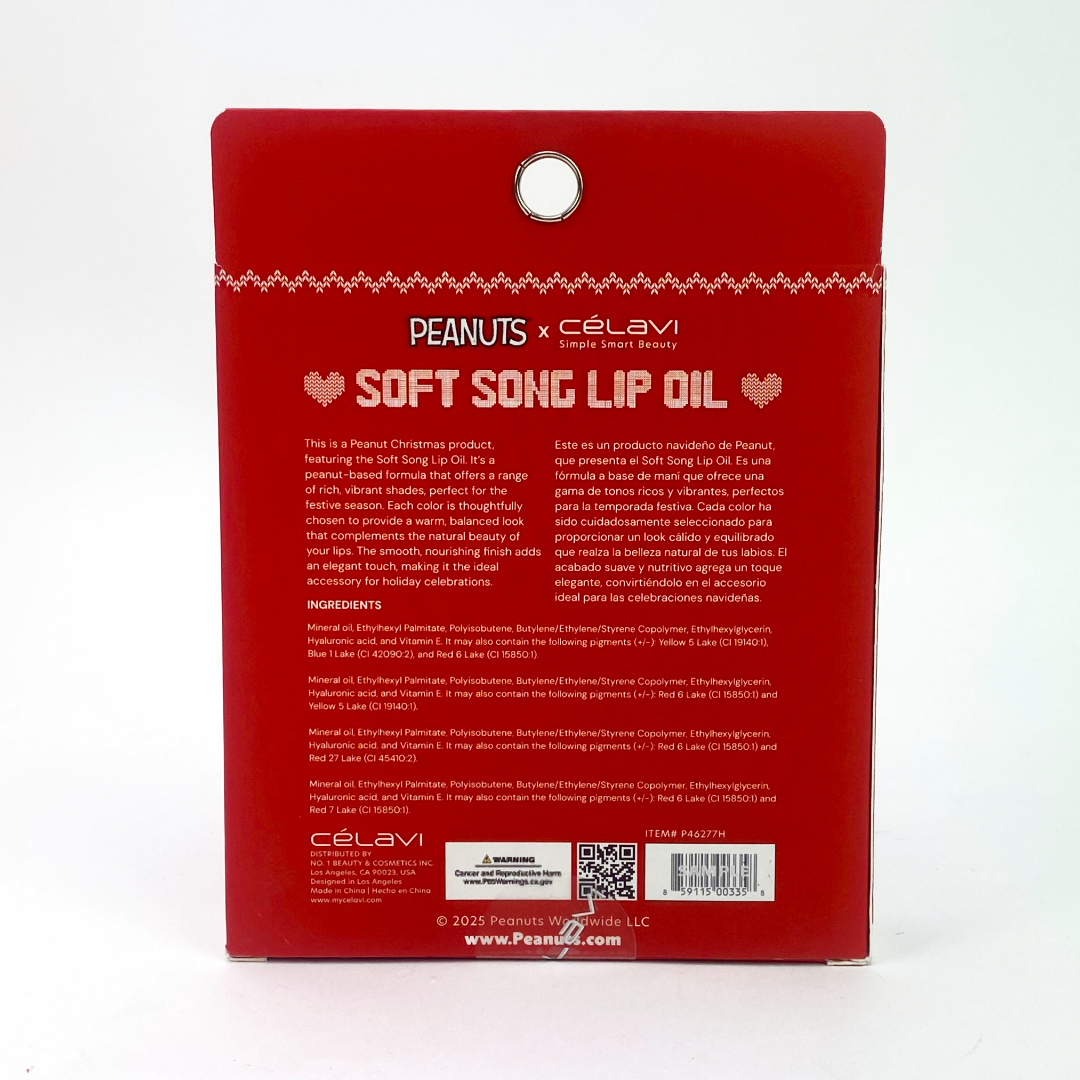 PEANUTS CHRISTMAS SOFT SONG LIP OIL