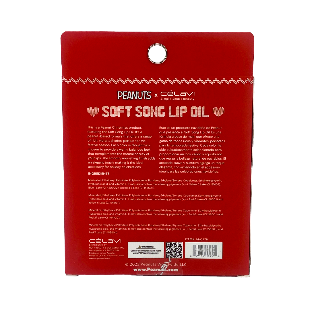 Peanuts Holiday 4 Piece Lip Oil