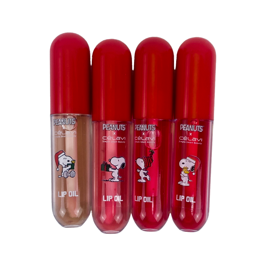 Peanuts Holiday 4 Piece Lip Oil