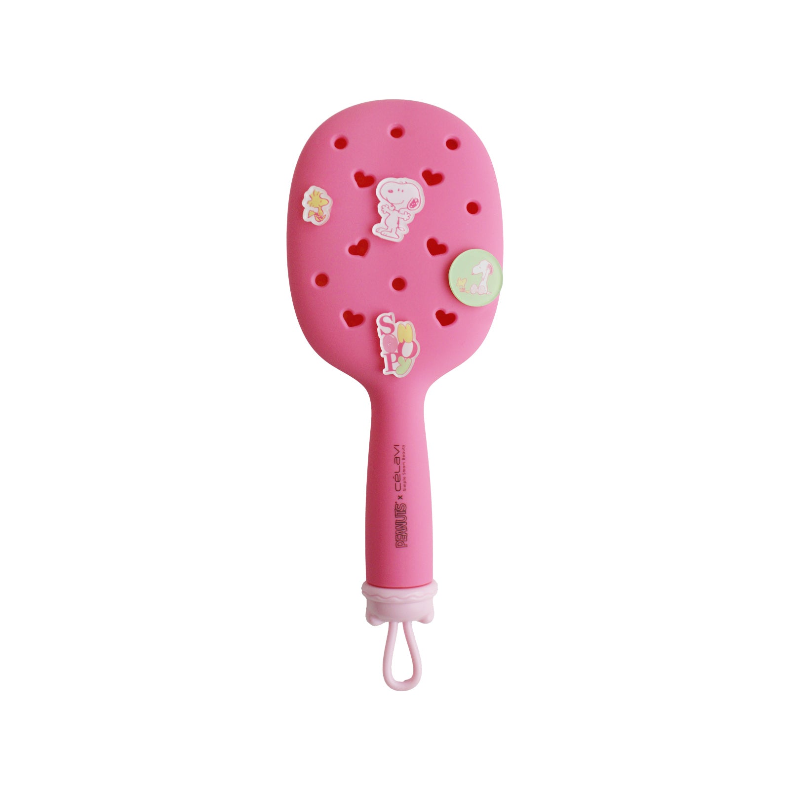 Celavi Peanuts Everyday Charm Hair Brush Pink