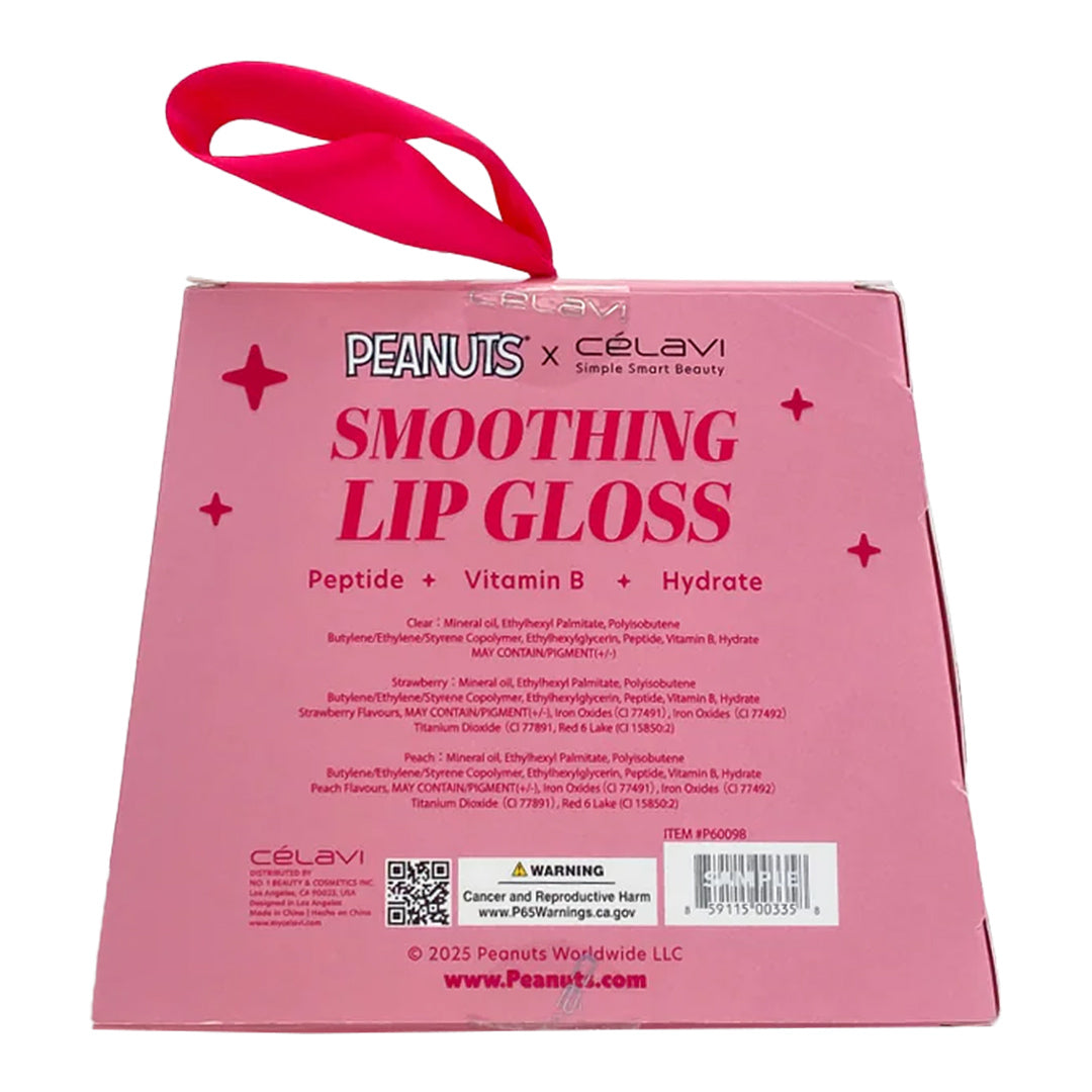 #P60098 - PEANUTS - BRILLO DE LABIOS DE 3 PIEZAS