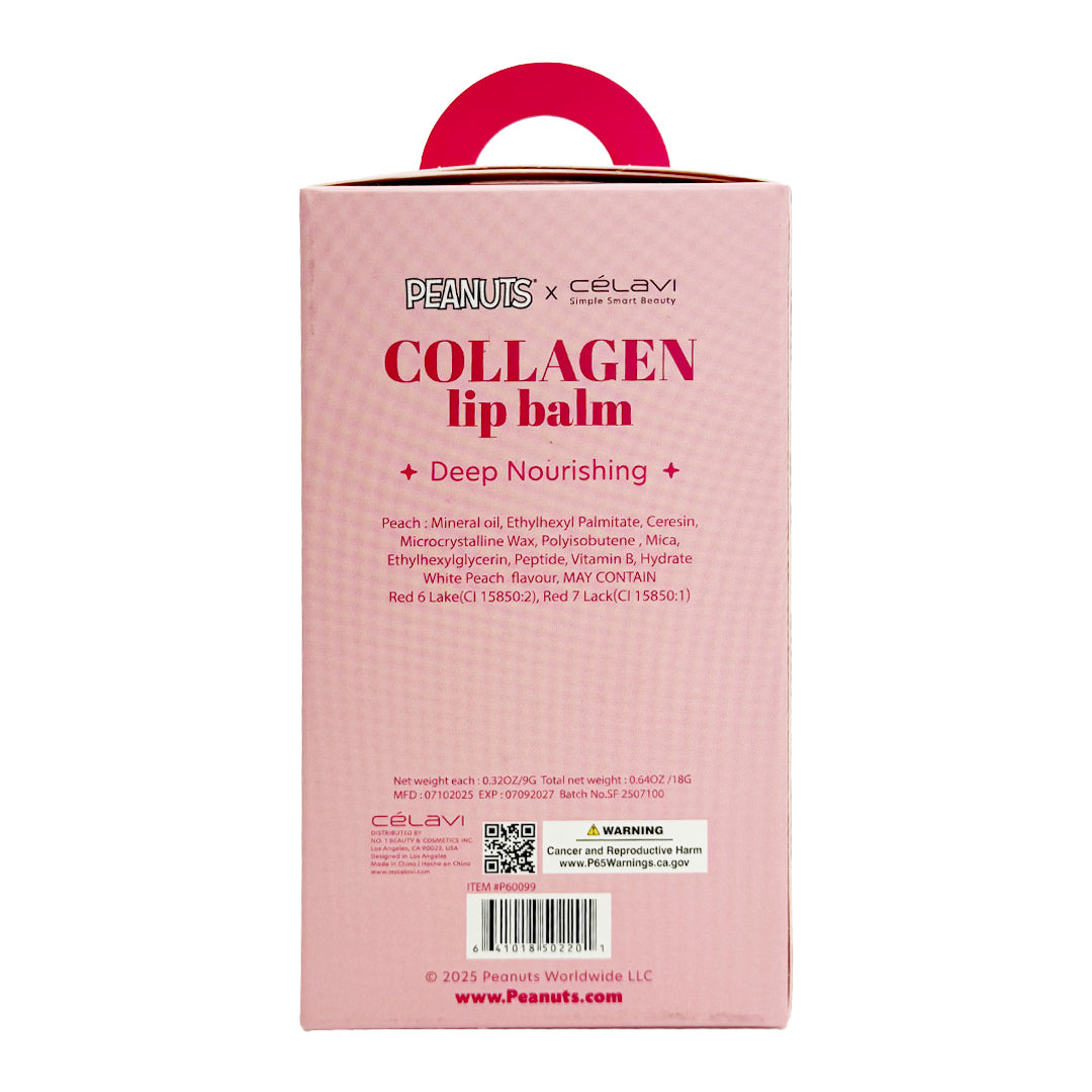 PEANUTS - 2PC COLLAGEN LIP BALM