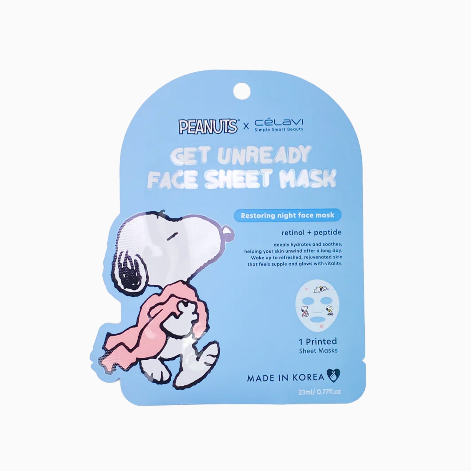PEANUTS - FACE SHEET MASK - 5PCS