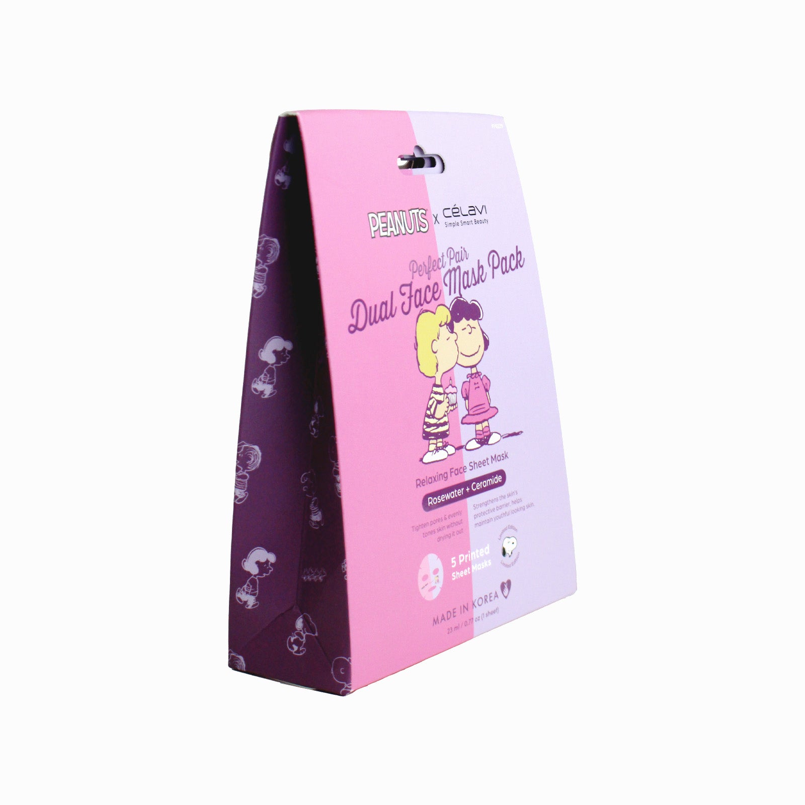 Peanuts Dual Face Mask 5 Pack - Rosewater + Ceramides