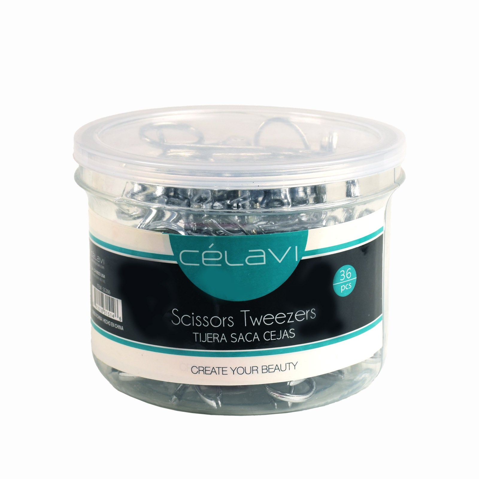 CEV 36PC SCISSORS TWEEZER 12 CAN
