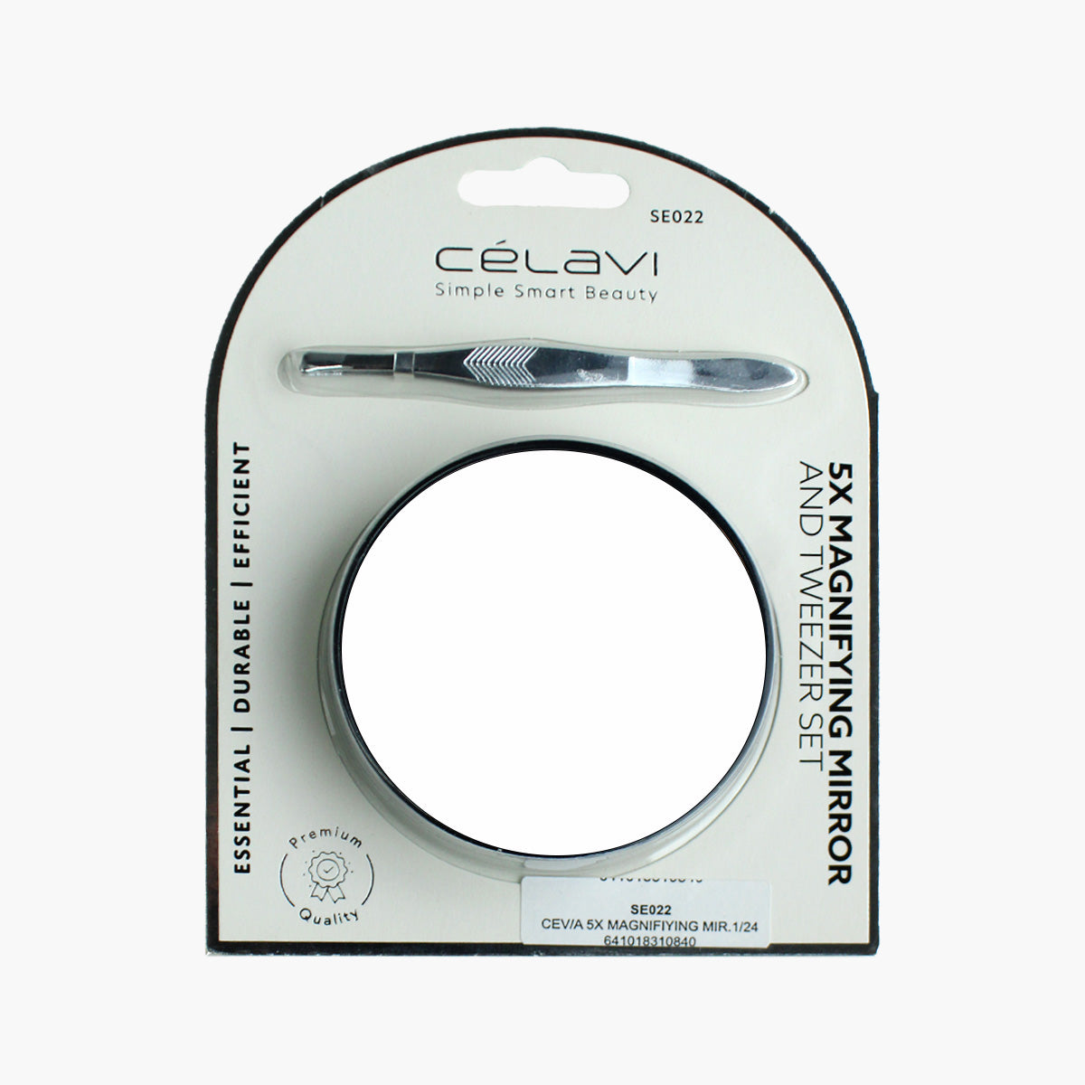5x Magnifying Mirror And Tweezer Set