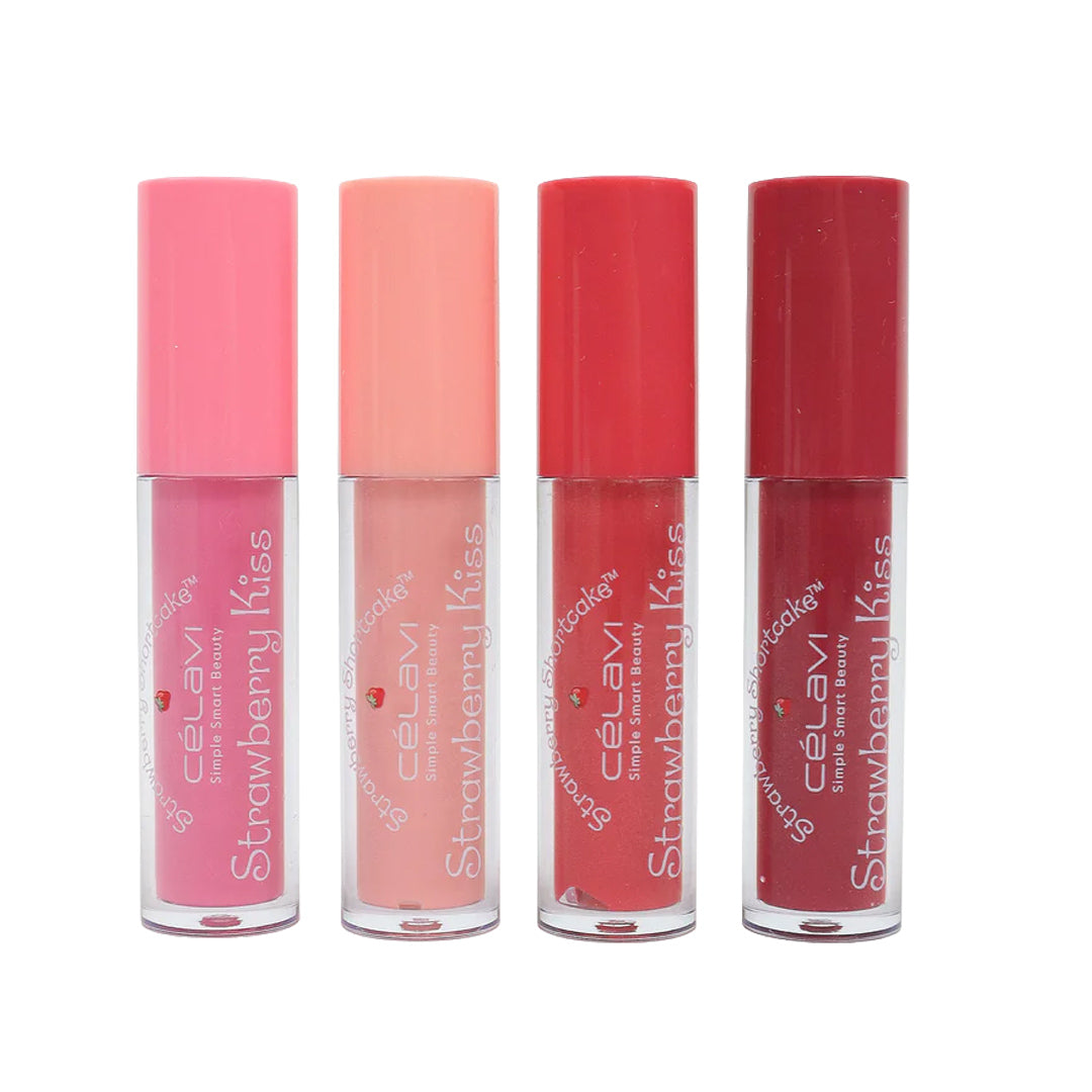 #SS45538 - SET DE 4 BRILLOS DE LABIOS STRAWBERRY SHORTCAKE