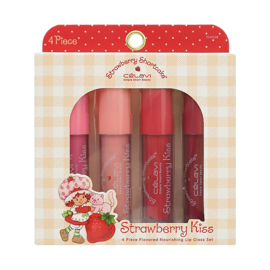 #SS45538 - SET DE 4 BRILLOS DE LABIOS STRAWBERRY SHORTCAKE