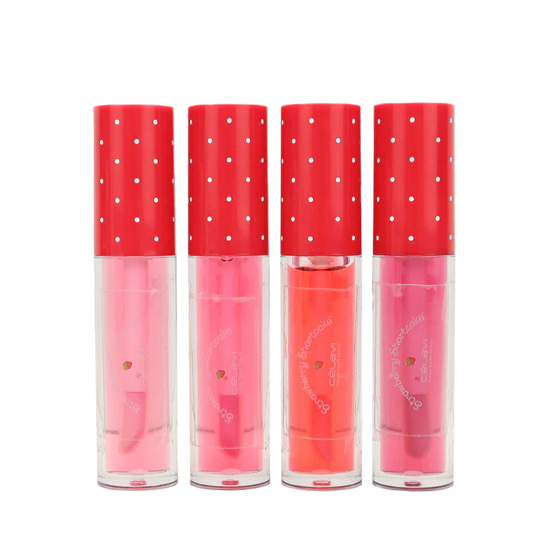 #SS45540 - SET DE 4 ACEITES LABIAL STRAWBERRY SHORTCAKE