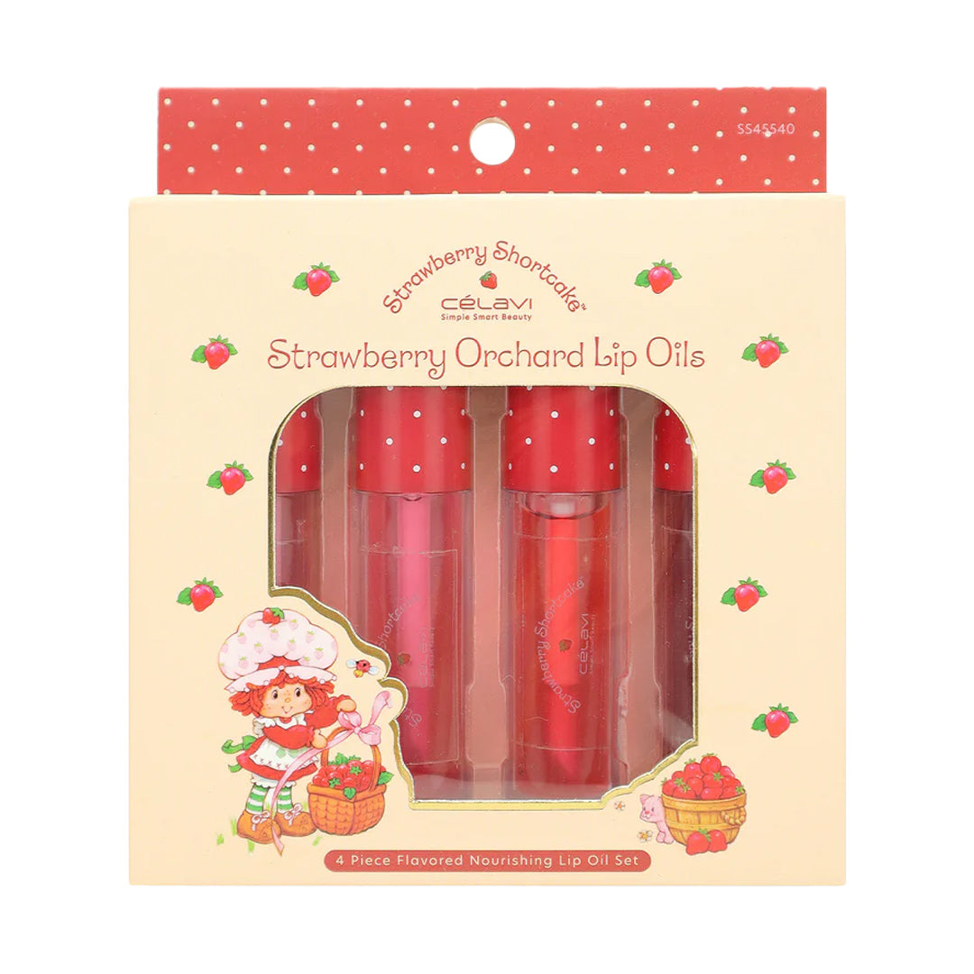 #SS45540 - SET DE 4 ACEITES LABIAL STRAWBERRY SHORTCAKE