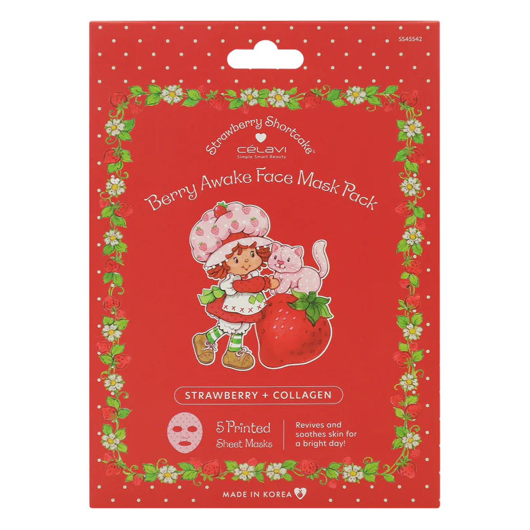 #SS45542 - 5 MASCARILLAS FACIALES DE TARTA DE FRESA