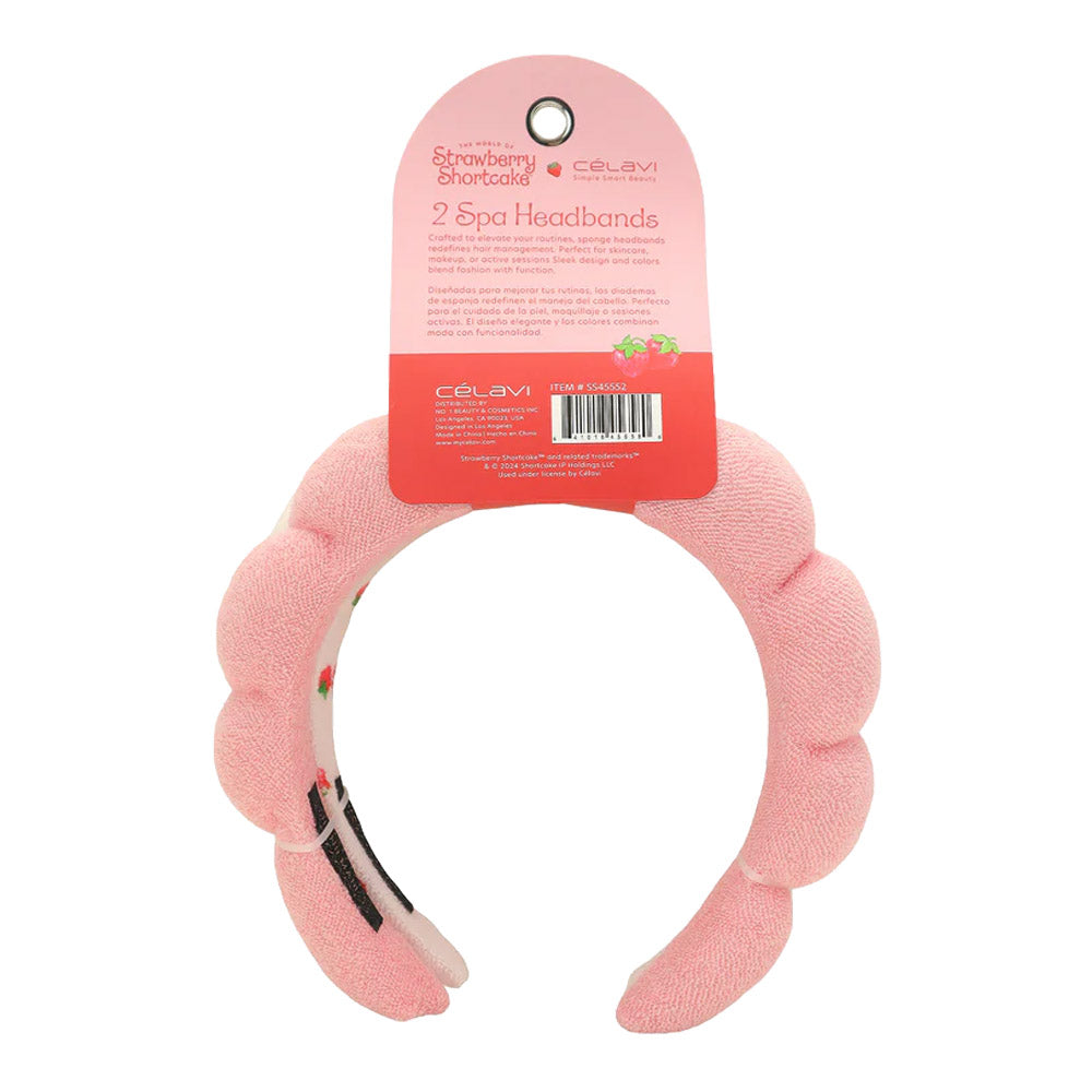 #SS45552 - DIADEMA DE ESPONJA DE 2 PIEZAS CON FORMA DE PASTEL DE FRESA