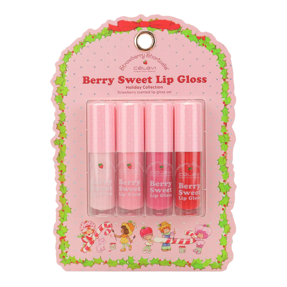 #SS45554 - SET DE 4 BRILLOS DE LABIOS STRAWBERRY SHORTCAKE