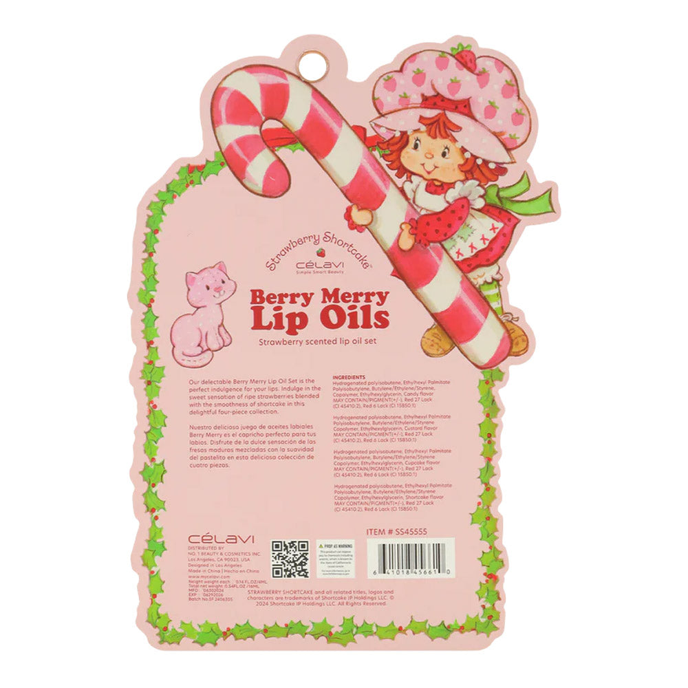 #SS45555 - SET DE 4 ACEITES LABIAL STRAWBERRY SHORTCAKE