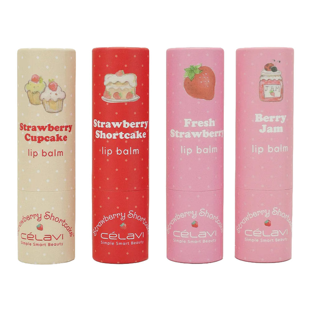 #SS45560 - SET DE 4 BÁLSAMOS LABIAL STRAWBERRY SHORTCAKE