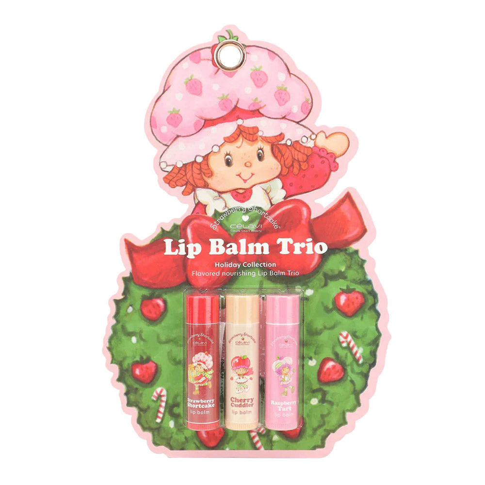 #SS45562 - SET DE 3 BÁLSAMOS LABIAL STRAWBERRY SHORTCAKE