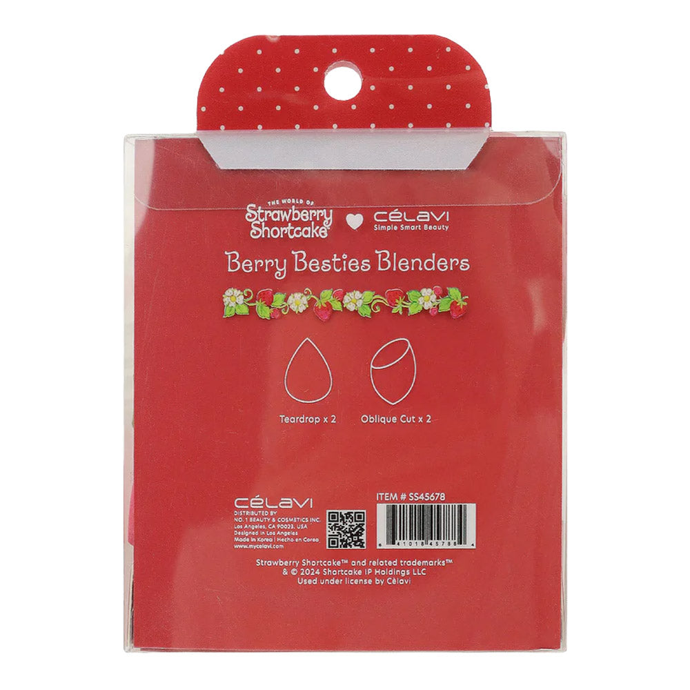 STRAWBERRY SHORTCAKE 4PC PRINTED MAKEUP BLENDERS