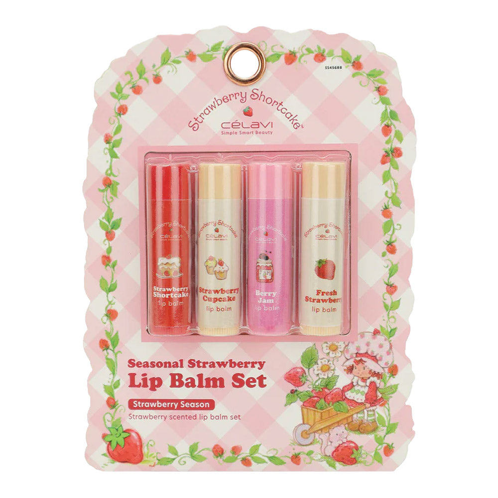 #SS45688 - SET DE 4 BÁLSAMOS LABIAL STRAWBERRY SHORTCAKE