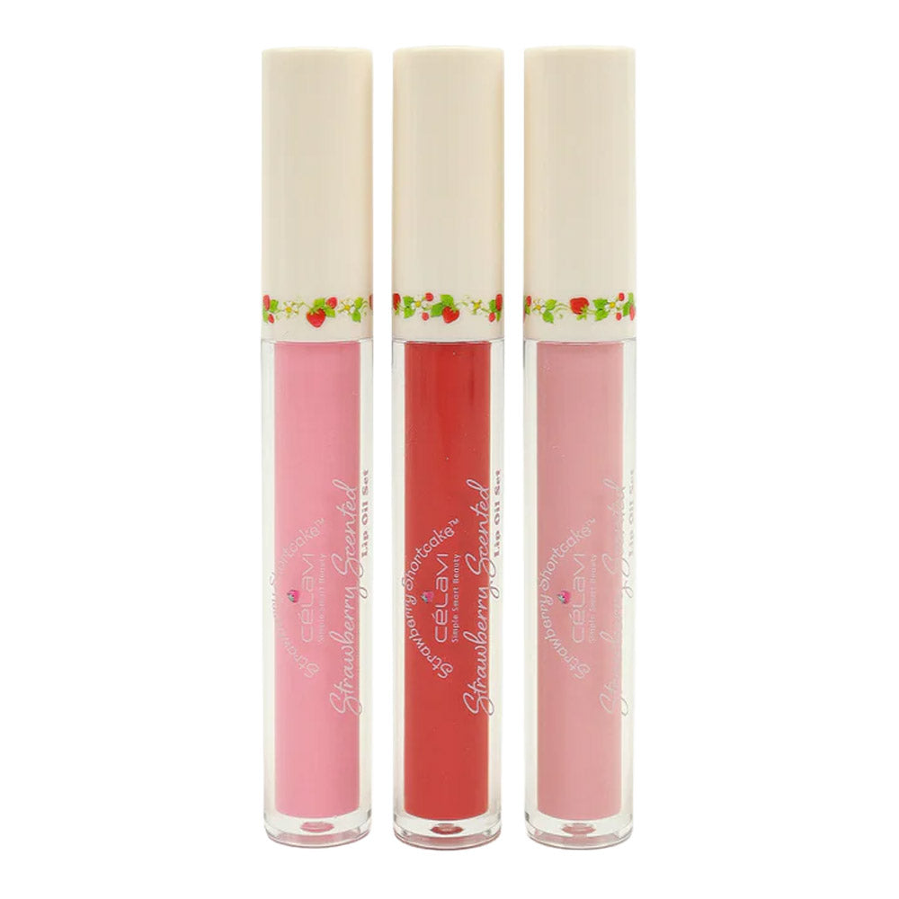 #SS45689 - SET DE 3 ACEITES LABIAL STRAWBERRY SHORTCAKE