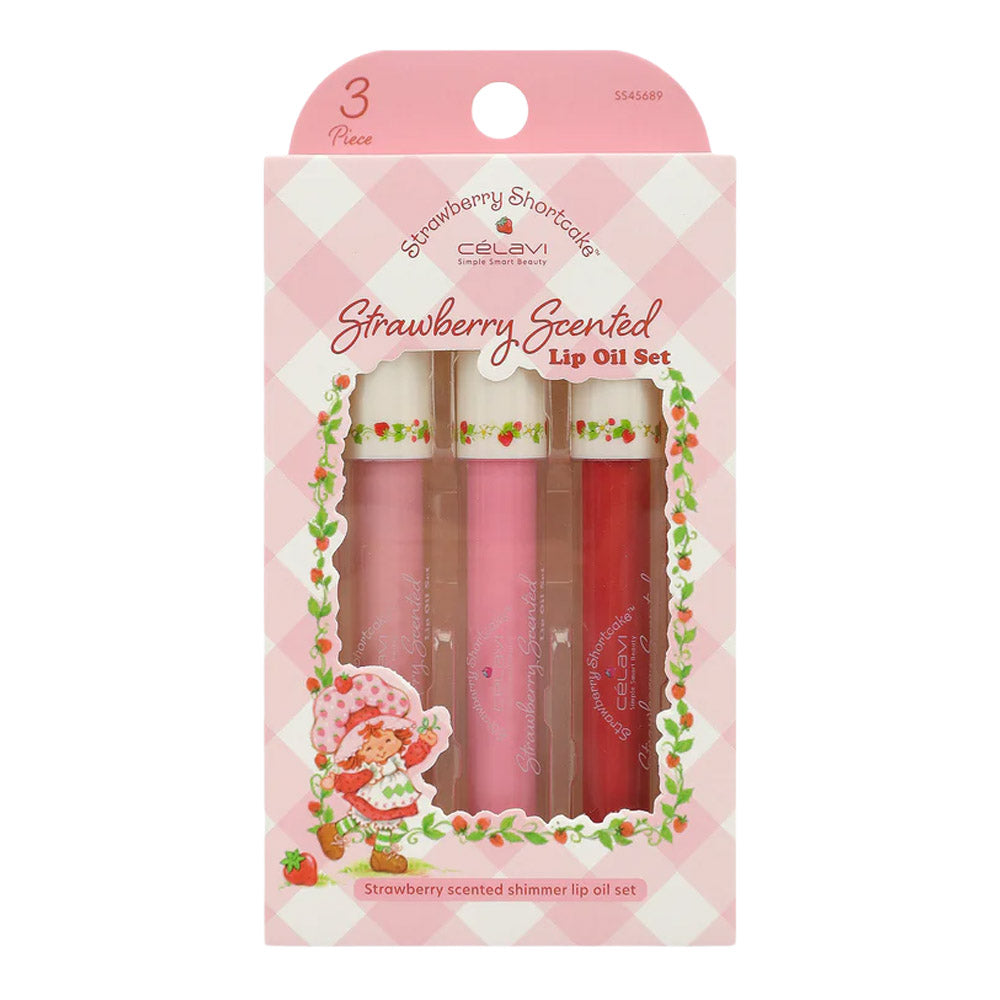 #SS45689 - SET DE 3 ACEITES LABIAL STRAWBERRY SHORTCAKE
