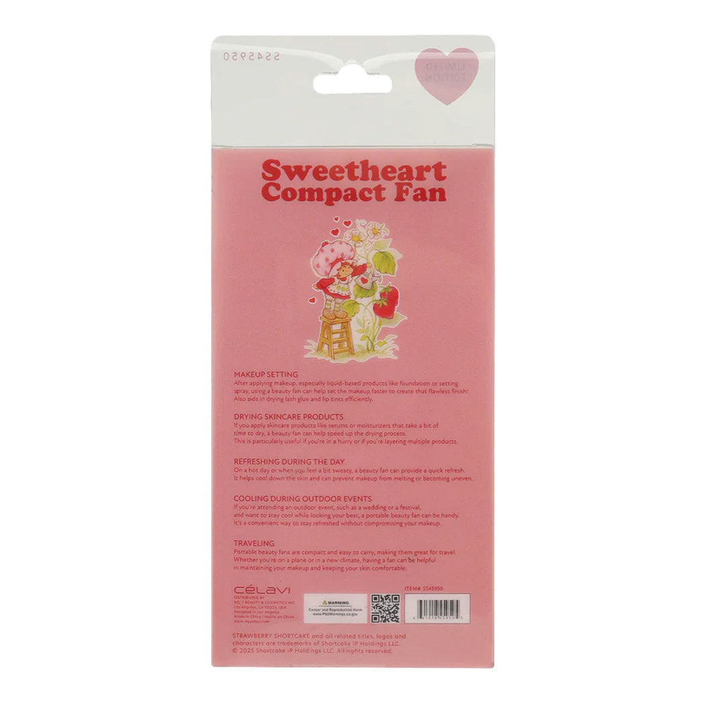 #SS45950 - VENTILADOR PLEGABLE TARTA DE FRESA CON CARGADOR DE CABLE (DÍA DE SAN VALENTÍN)