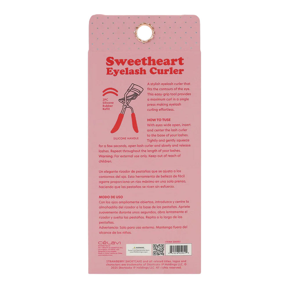 #SS45951 - RIZADOR DE PESTAÑAS ROJO 1 PIEZA TARTA DE FRESA (DÍA DE SAN VALENTÍN)