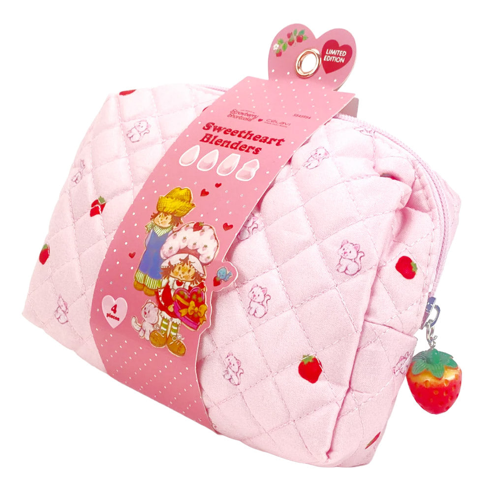 STRAWBERRY SHORTCAKE 4 PC MAKEUP BLENDER WITH BAG