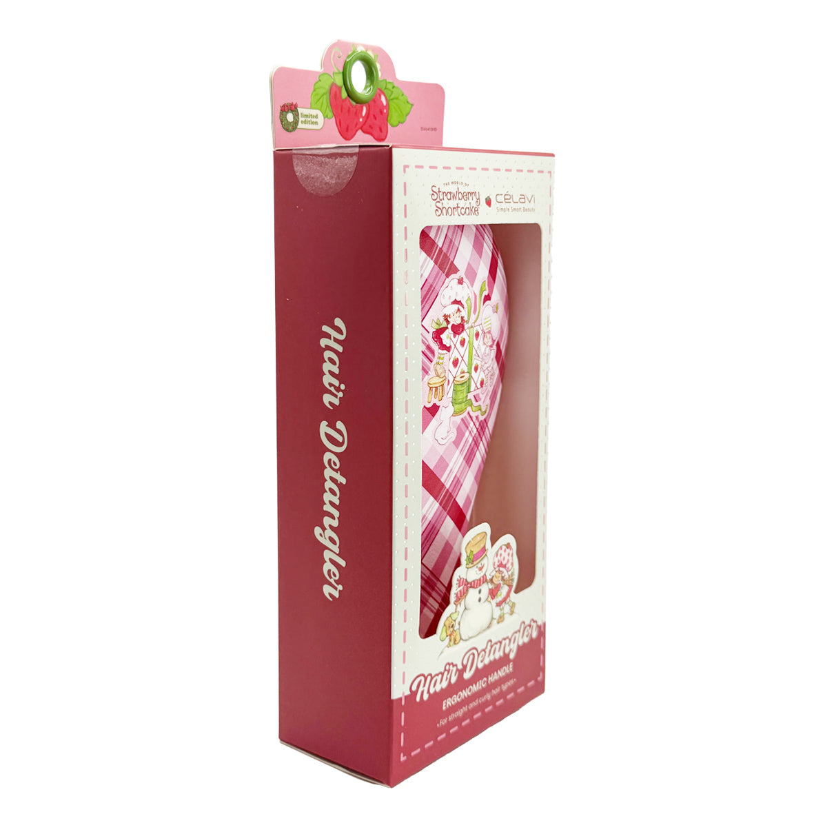 Strawberry Shortcake Holiday Single Piece Detangling Hairbrush