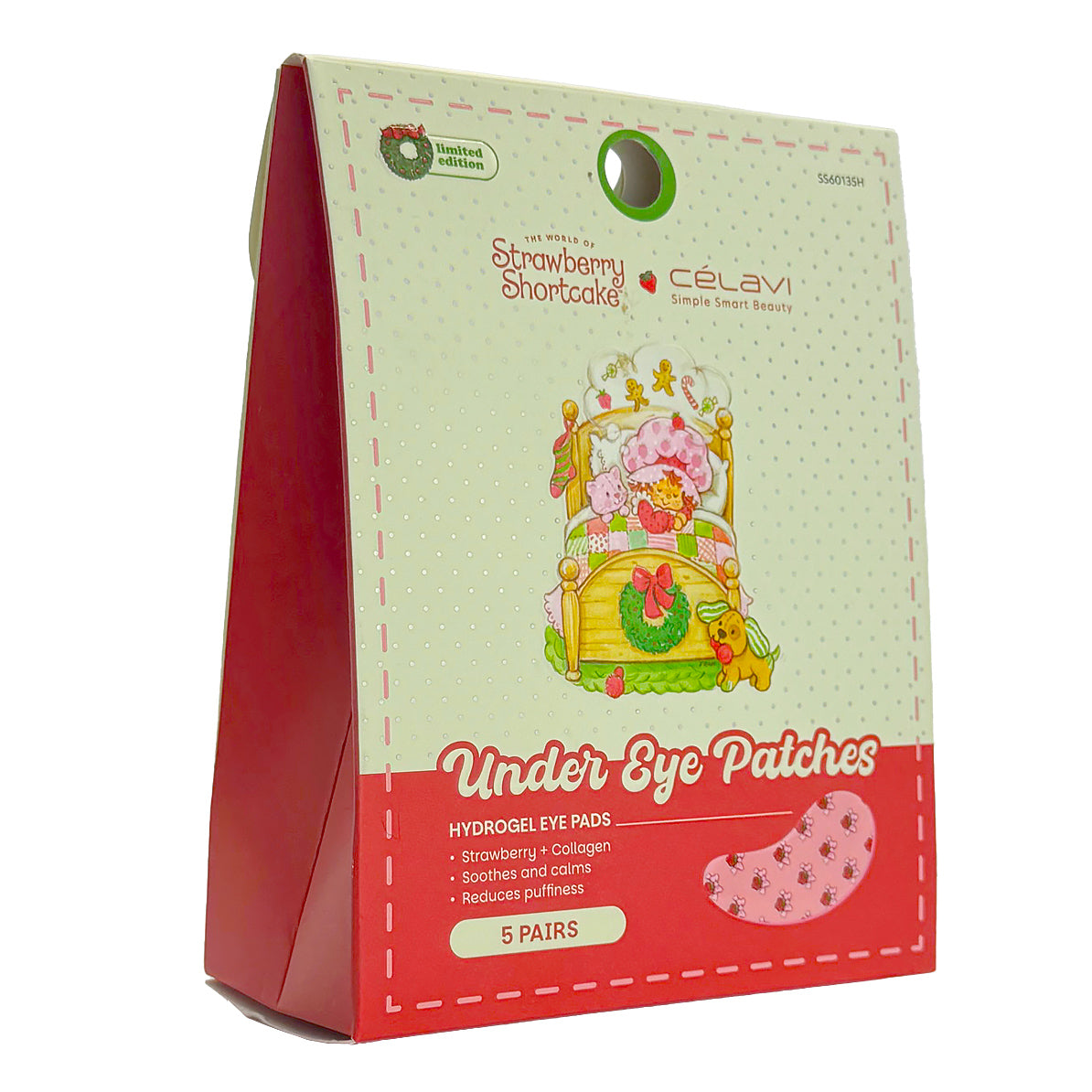 STRAWBERRY SHORTCAKE Holiday 5 Pair Printed Under Eye Patches