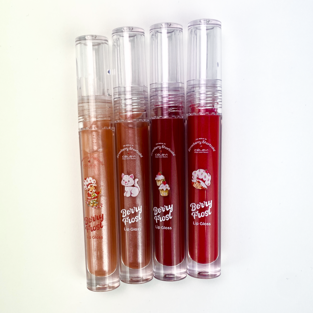 STRAWBERRY SHORTCAKE HOLIDAY BERRY FROST LIP GLOSS SET