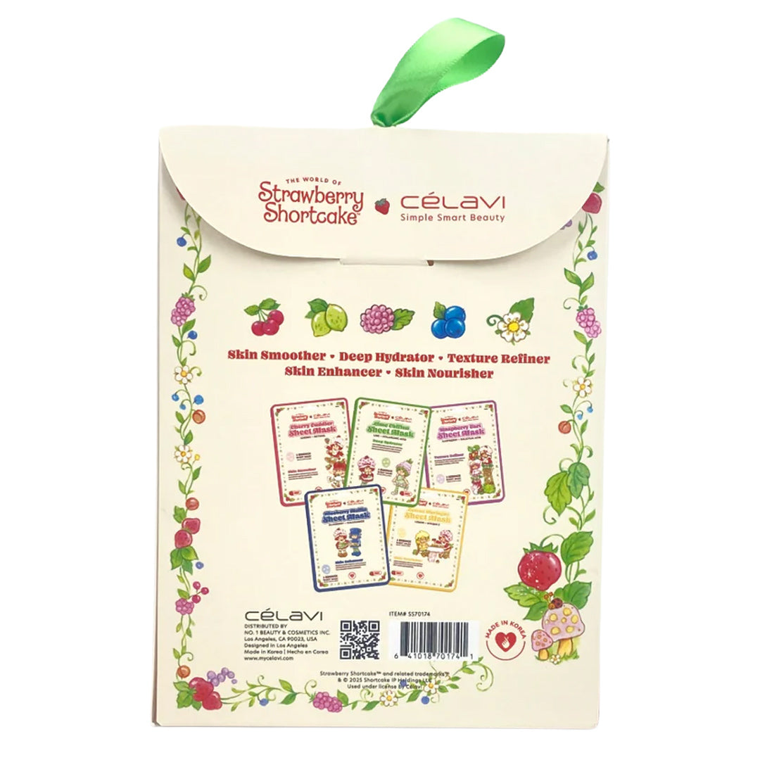 #SS70174 - MÁSCARA DE PERSONAJE DE 5 PIEZAS DE TARTA DE FRESA